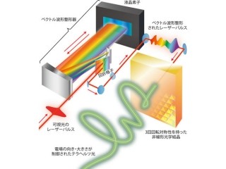 東大など、テラヘルツ光で電場の向きと大きさの時間変化を自在に制御