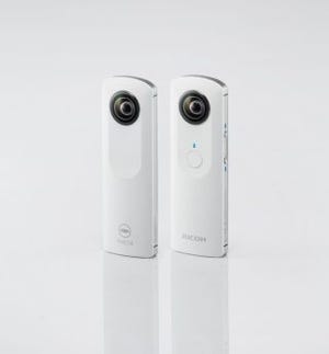 リコー、360°撮影可能な全天球撮影端末「RICOH THETA」を発表