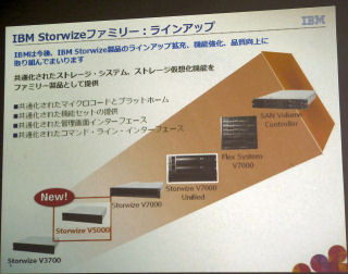 IBM、今後は「IBM Storwizeファミリー」をミッドレンジストレージの中核に