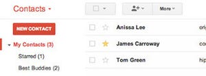 Gmail、連絡先にもスターを付けられるように