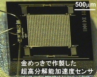 東工大など、微小加速度が検出可能な超高分解能MEMSセンサを開発