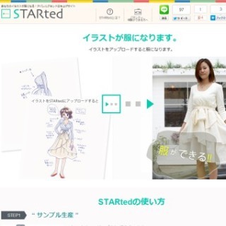 イラストが洋服になる!誰でも服飾ブランドが作れるWebサービス「STARted」