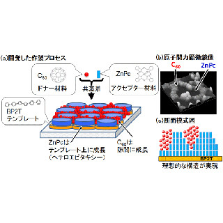 産総研、結晶成長制御により効率良く電荷が流れる有機薄膜太陽電池を開発