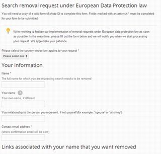Google、個人情報の削除を受け付けるフォームを開設