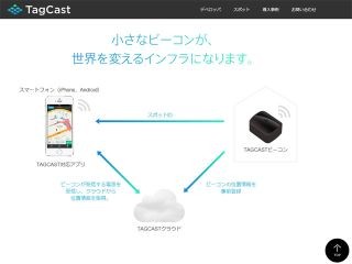 屋内で位置を特定できるタグキャスト、Bluetooth発信機を一般提供へ