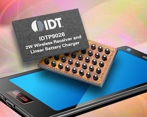 IDT、ウェアラブルデバイス向け2W出力のワイヤレス給電レシーバを発表