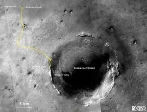 NASAの火星探査車、地球外での最高走行記録を塗り替え