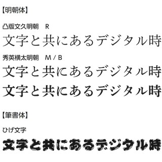 モリサワ、「MORISAWA PASSPORT」無償アップデータに収録の58書体を発表