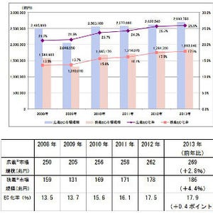 2013年の個人EC市場規模は11.2兆で前年比17.4%の増加 - 経産省調査