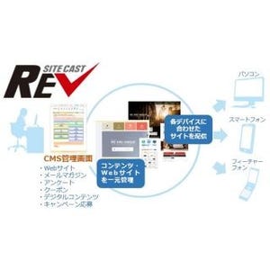 DNP、SaaS型Webサイト構築サービス「SiteCast REVTM」の提供を開始