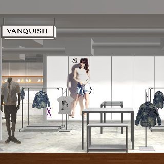 東京都・渋谷109MEN'Sのショップに"プロジェクションサイネージ"が登場