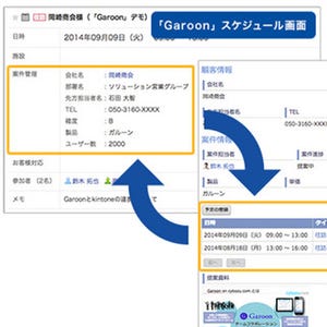 サイボウズ、kintoneとGaroonのスケジュール機能を連携