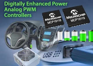 Microchip、マイコン内蔵のDEPAコントローラ「MCP19118/9」を発表