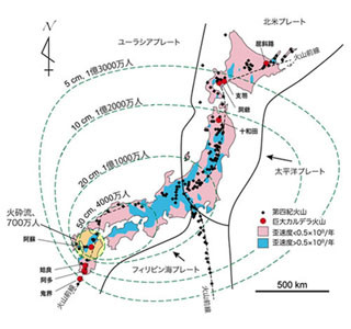 巨大カルデラ噴火の確率は100年で1%