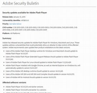 「Adobe Flash Player」に9件の脆弱性を確認 - JPCERT/CC