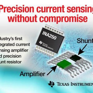 TI、高精度/低ドリフトのシャント抵抗を集積した電流センス・アンプを発表