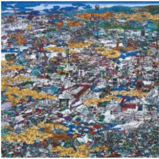 東京都・木場でいまの東北地方を描いた"超"瞰図を描いた画家の個展