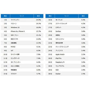 ITエンジニアに聞く、2015年もっとも注目したITワードは?