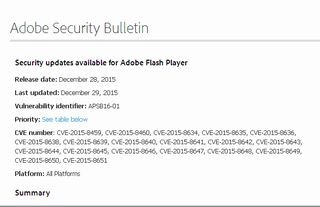 Adobe Flash Playerに複数の脆弱性 - すでに標的型攻撃を確認