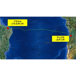 NEC、世界初アンゴラとブラジルを結ぶ6200kmの光海底ケーブルの建設開始