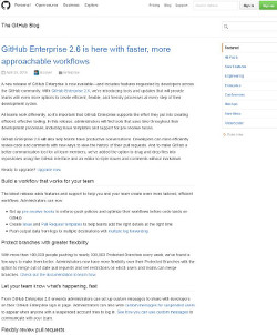 GitHub Enterprise 2.6がリリース