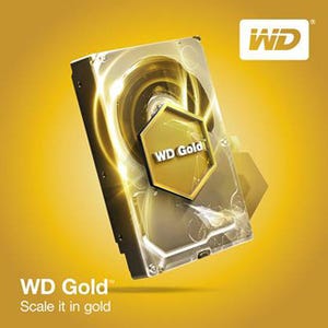 ウエスタンデジタル、データセンター向けHDD「WD Gold」に10TBモデルを追加