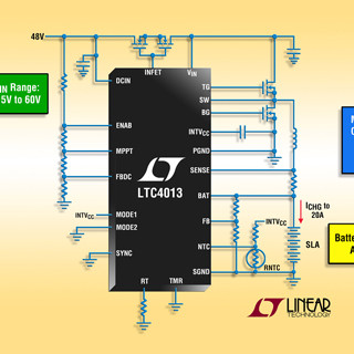 リニア、60V同期整流式降圧バッテリチャージャコントローラ「LTC4013」