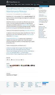 WordPress 4.6.1のセキュリティアップデート
