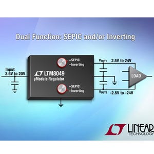 リニア、SEPIC/反転コンバータの機能を有するデュアルμModuleレギュレータ