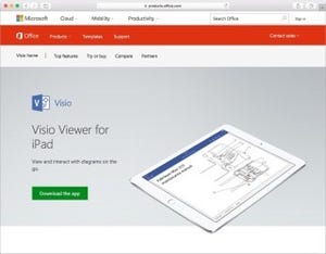 Microsoft、VisioでブラウザとiPadに対応