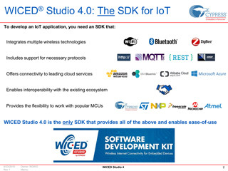 2017年にはPSoCとの統合も検討-Cypressの最新開発環境「WICED Studio 4.0」