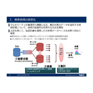 NEC、機密情報の漏えいを防止する秘密計算の高速化手法を開発