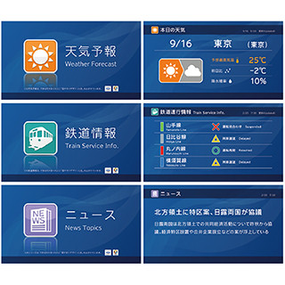 電通、フォントと配色でデジタルサイネージを見やすくする表示形態を開発