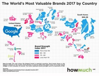 世界ブランドランキング、世界第1位はGoogle - 日本は?