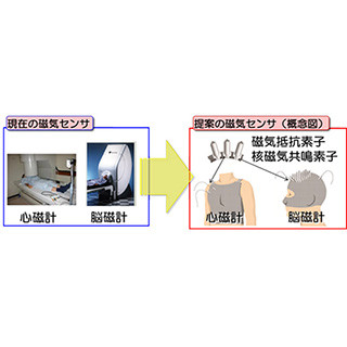 室温で動作する生体磁場検出用センサで従来素子の1500倍の出力 - 東北大