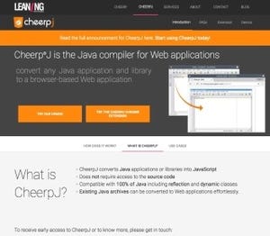 ソースを使わずにJavaアプリをJavaScriptへ変換するCheerpJ