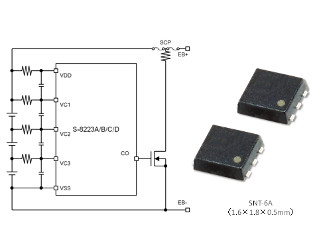 SII、低消費電力なリチウムイオン電池セカンドプロテクトICを発売