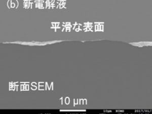 NIMS、リチウム空気電池のエネルギー効率と寿命を改善する電解液を開発