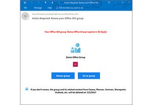 共同作業の期限管理にOffice 365グループ向け"自動有効期限機能"