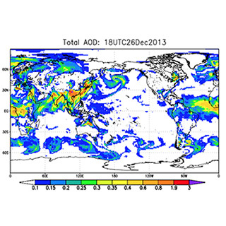 黄砂やPM2.5などの大気浮遊粒子状物質に関する再解析データセットを開発