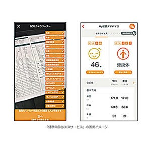 キャノンMJら、タブレットをかざすだけで健康状態がわかるサービス提供開始