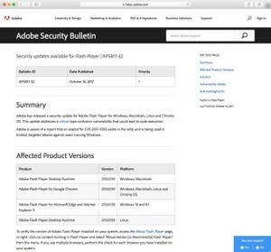 Flashに脆弱性、アップデート推奨