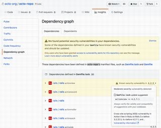 GitHubにセキュリティアラート機能、JSとRubyに対応 - Pythonは来年