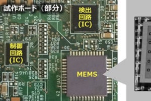 日立、地盤や構造物の微小振動を高感度で検出できるMEMS加速度センサー開発