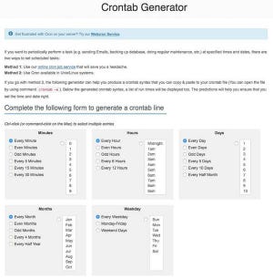 cron設定ファイルを簡単に作るためのオンラインツール6選