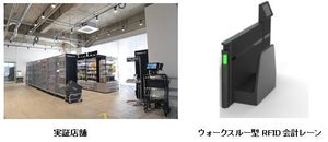 ウォークスルーで小売店舗の会計ができる！ RFID会計の実証実験