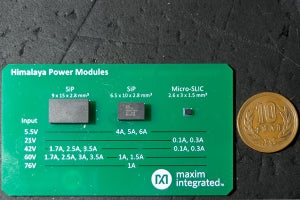 Maxim、3mm×2.6mm×1.5mmの超小型パワーモジュールを発表