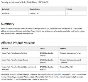 Adobe、Flash Playerなど複数のプロダクトに脆弱性