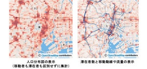 KDDI、人口動態の推定/予測する技術を開発