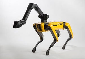 フジタとソフトバンク、建設現場で四足歩行型ロボットの実証実験